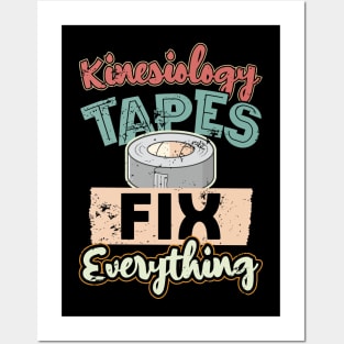 Kinesiology Tape Humor Therapist Therapy Posters and Art